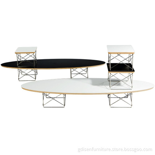 Eames Wire Base Table by Stainless Steel